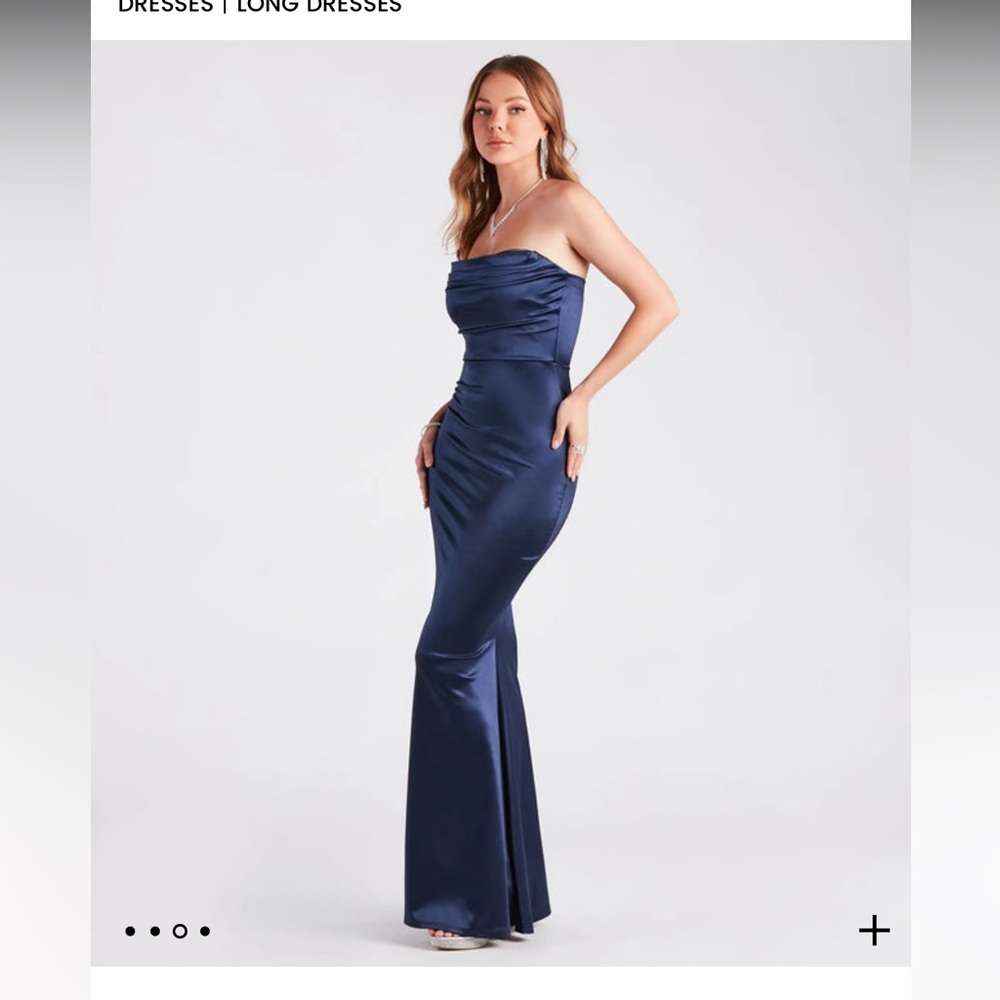 Windsor Midnight Blue Strapless Dress Prom Dress Formal Dress